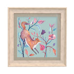 Animal Blue Wall Art - Frieda Fox  Framed Print Birch/Robins Egg Voyage Maison