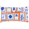 Abstract Orange Cushions - Frieze Outdoor Cushion Cover Coral/Blue furn.