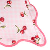 Check Pink Cushions - Fruits Cherries Gingham Check Outdoor Cushion Cover Pink Furn