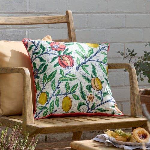  Yellow Cushions - Fruits Outdoor Cushion Cover Yellow/Tomato Red Morris & Co