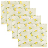 Check Green Kitchen - Fruits Lemons Set of 4 Indoor/Outdoor Placemats Sage Furn