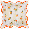 Striped Yellow Cushions - Fruits Oranges Striped Outdoor Cushion Cover Yellow Furn