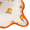 Striped Yellow Cushions - Fruits Oranges Striped Outdoor Cushion Cover Yellow Furn
