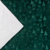 Woodland Green Throws  - Festive Time Sherpa Fleece Embossed Throw Emerald Furn