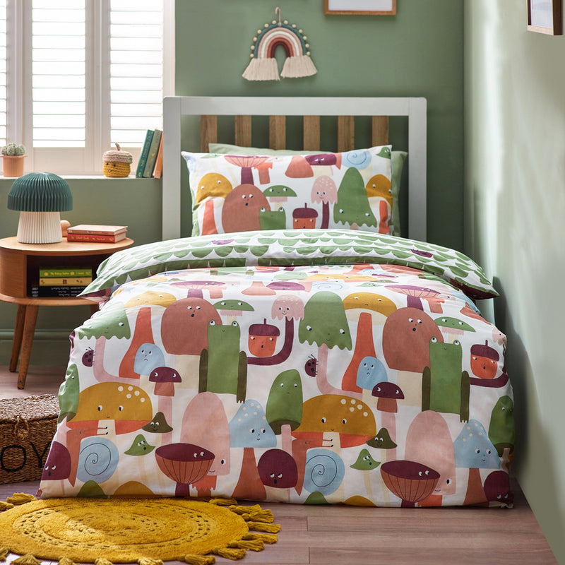 little furn. Funguys Mushroom Duvet Cover Set in Multicolour