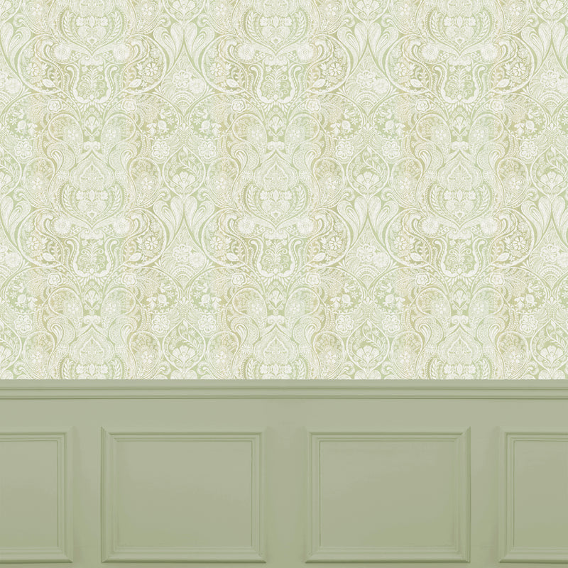 Voyage Maison Galadriel 1.4m Wide Width Wallpaper in Apple/Ombre