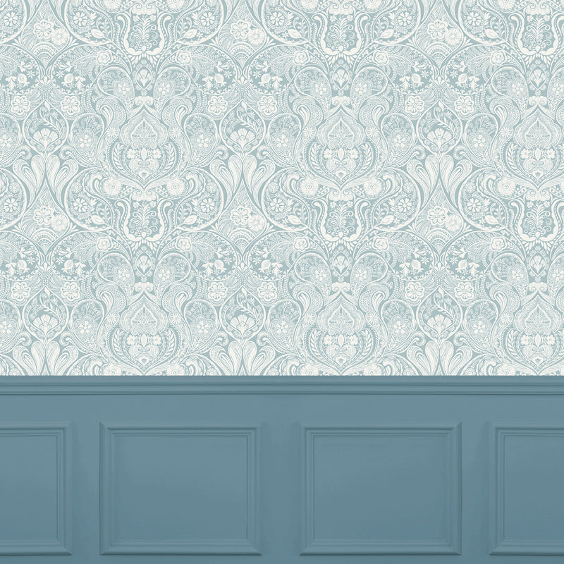 Voyage Maison Galadriel 1.4m Wide Width Wallpaper in Aqua