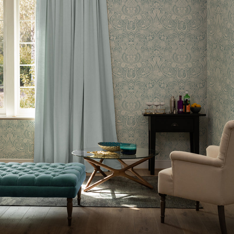 Voyage Maison Galadriel 1.4m Wide Width Wallpaper in Aqua