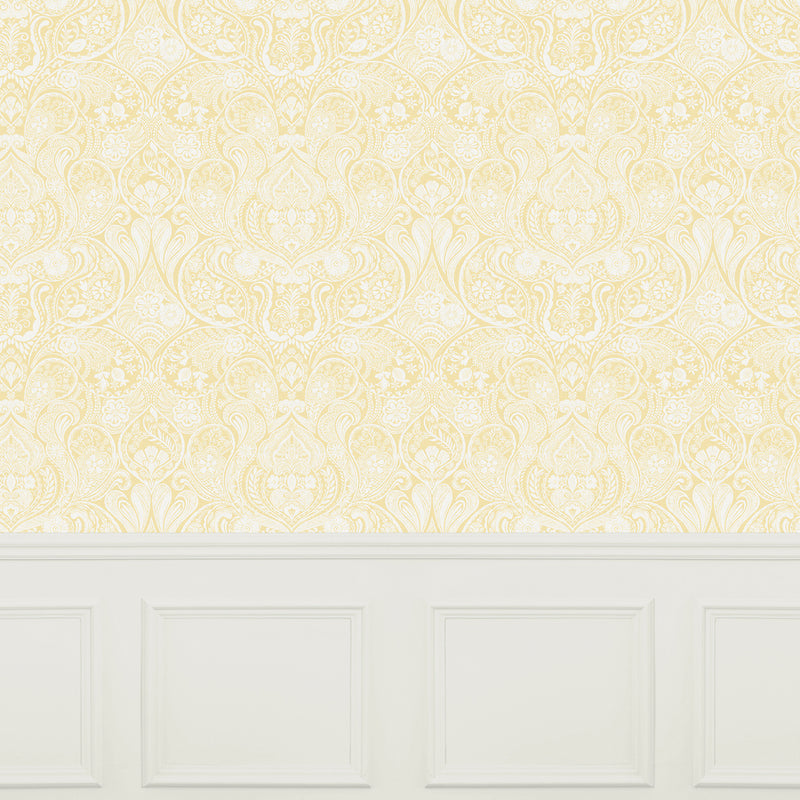 Voyage Maison Galadriel 1.4m Wide Width Wallpaper in Lemon