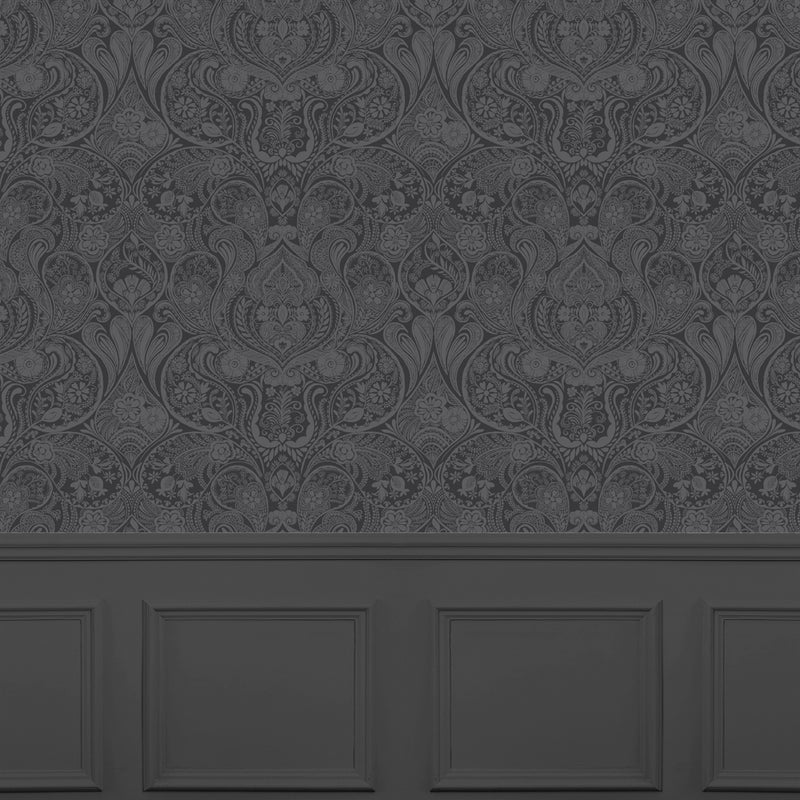 Voyage Maison Galadriel 1.4m Wide Width Wallpaper in Onyx