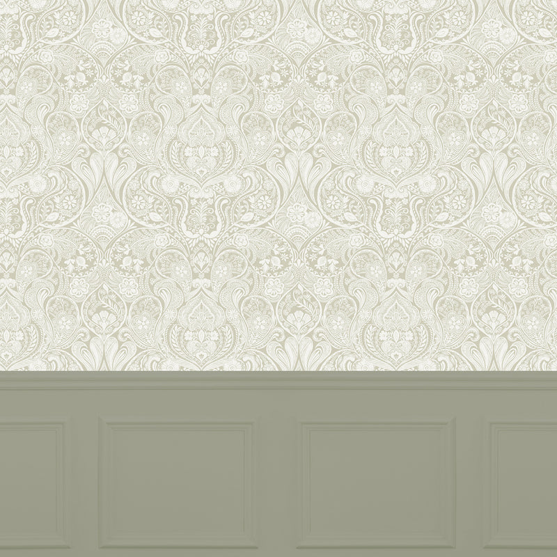 Voyage Maison Galadriel 1.4m Wide Width Wallpaper in Sage