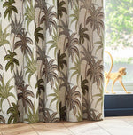 Wylder Galapagos Eyelet Curtains in Green