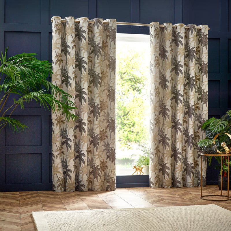 Wylder Galapagos Eyelet Curtains in Natural