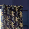 Wylder Galapagos Eyelet Curtains in Navy