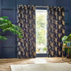 Wylder Galapagos Eyelet Curtains in Navy