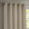 Plain Cream Curtains - Galaxy Chenille Room Darkening Eyelet Curtains Ivory Paoletti