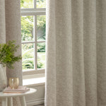 Plain Cream Curtains - Galaxy Chenille Room Darkening Eyelet Curtains Ivory Paoletti
