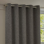  Curtains - Galaxy  Eyelet Curtains Charcoal Paoletti