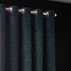 Paoletti Galaxy Room Darkening Eyelet Curtains in Emerald