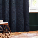 Paoletti Galaxy Room Darkening Eyelet Curtains in Navy