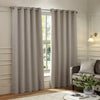  Curtains - Galaxy  Eyelet Curtains Silver Paoletti