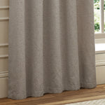  Curtains - Galaxy  Eyelet Curtains Silver Paoletti