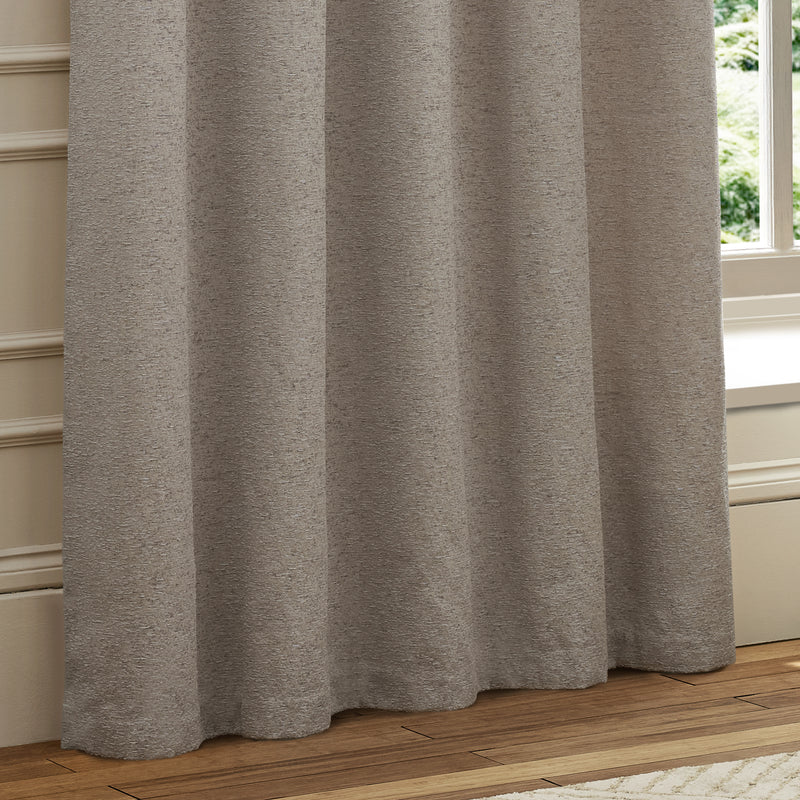  Curtains - Galaxy  Eyelet Curtains Silver Paoletti