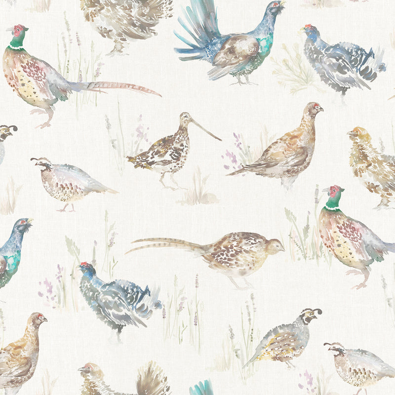 Voyage Maison Gamebirds 1.4m Wide Width Wallpaper in Cream