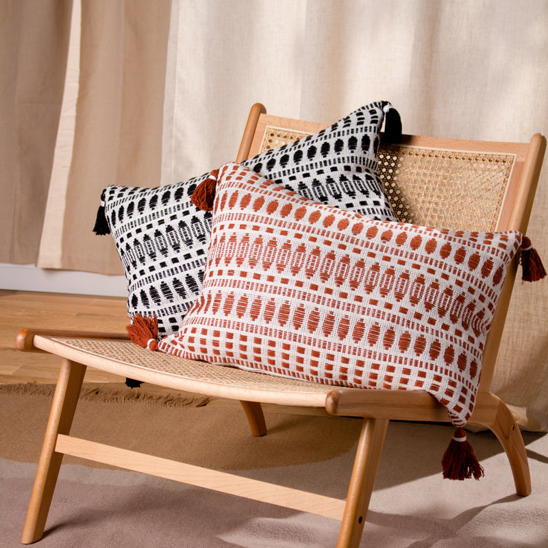 Yard Ganado Woven Cushion Cover in Pecan