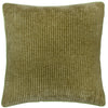 Striped Green Cushions - Garda Corduroy Piped Cushion Cover Leaf Green furn.