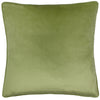 Striped Green Cushions - Garda Corduroy Piped Cushion Cover Leaf Green furn.