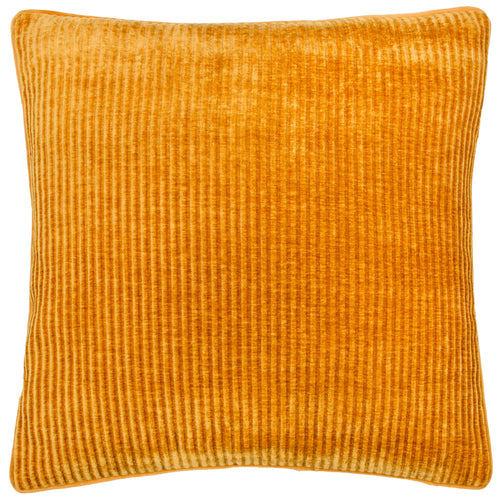 Striped Yellow Cushions - Garda Corduroy Piped Cushion Cover Mustard furn.