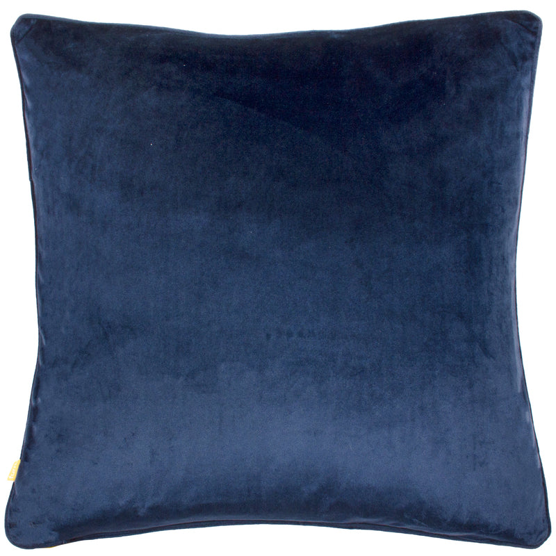 Striped Blue Cushions - Garda Corduroy Piped Cushion Cover Navy furn.