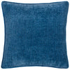 Striped Blue Cushions - Garda Corduroy Piped Cushion Cover Petrol furn.