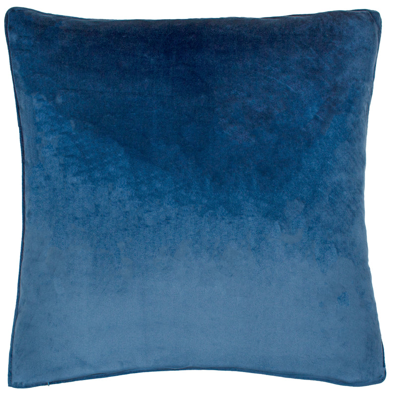 Striped Blue Cushions - Garda Corduroy Piped Cushion Cover Petrol furn.