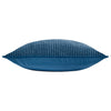 Striped Blue Cushions - Garda Corduroy Piped Cushion Cover Petrol furn.