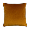 furn. Gemini Double Piped Cushion Cover in Pumpkin