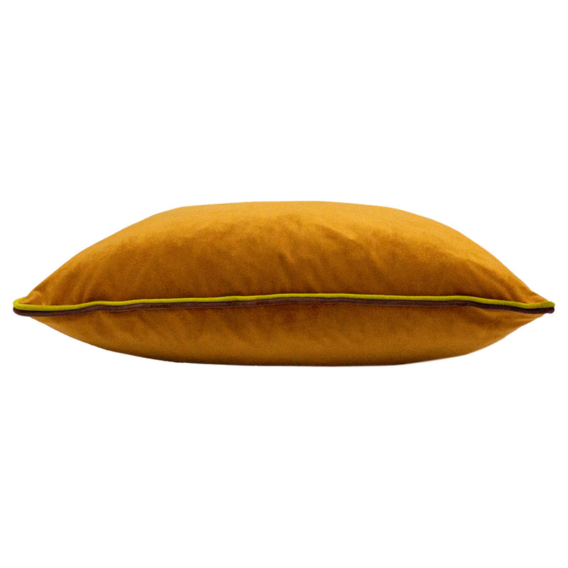 furn. Gemini Double Piped Cushion Cover in Pumpkin