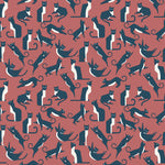 furn. Geo Cat Wallpaper in Pink