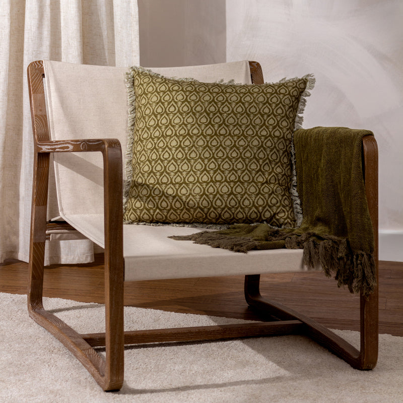 Yard Georgi Cushion Cover in Olive