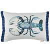 Animal Blue Cushions - Gerroa Printed Cushion Cover Cobalt Voyage Maison