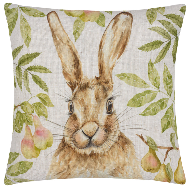 Evans Lichfield Grove Hare Cushion Cover in Natural