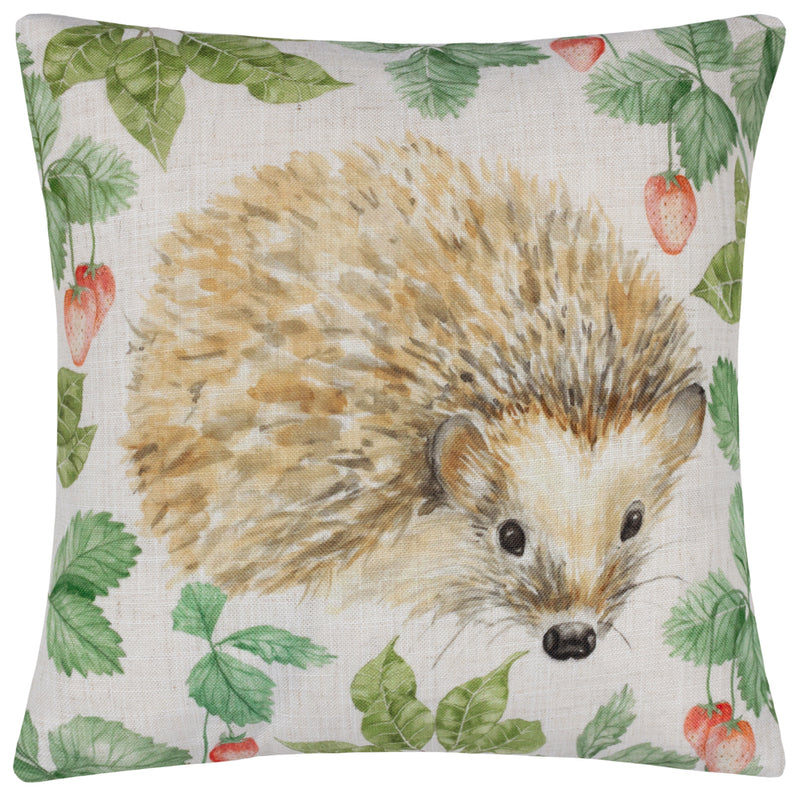 Evans Lichfield Grove Hedgehog Cushion Cover in Natural