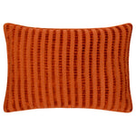 Striped Red Cushions - Giyla Chenille  Cushion Cover Brick furn.