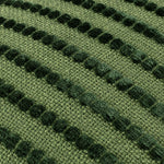 Striped Green Cushions - Giyla Chenille  Cushion Cover Forest furn.