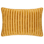 Striped Gold Cushions - Giyla Chenille  Cushion Cover Gold furn.