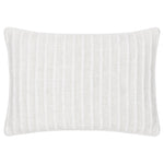 Striped White Cushions - Giyla Chenille  Cushion Cover Milk furn.