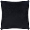 Not Applicable Black Cushions - Guilded Palms Embroidered Cushion Cover Black Paoletti