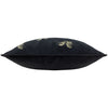 Not Applicable Black Cushions - Guilded Palms Embroidered Cushion Cover Black Paoletti