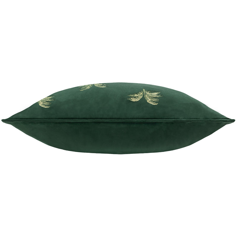 Not Applicable Green Cushions - Guilded Palms Embroidered Cushion Cover Emerald Paoletti